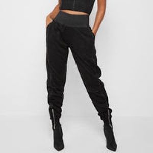 BNWT Manière De Voir High Waist Vegan Suede Joggers - UK 6 / US 2